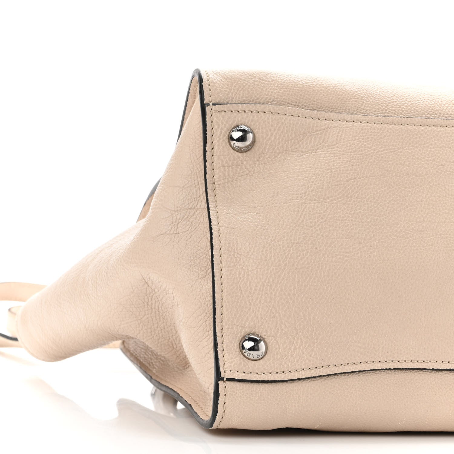 Prada Vitello Daino Double Zip Tote Cammeo 8 of 10