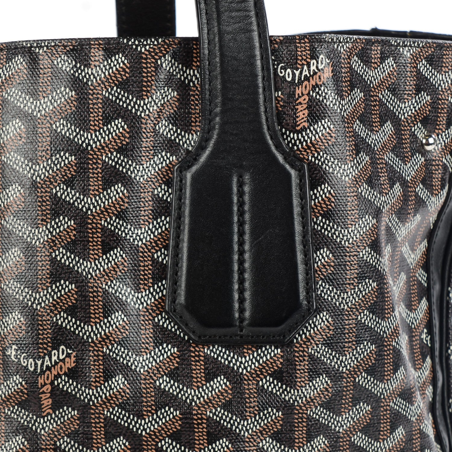 Goyard Goyardine Voltaire Tote Black 9 of 9