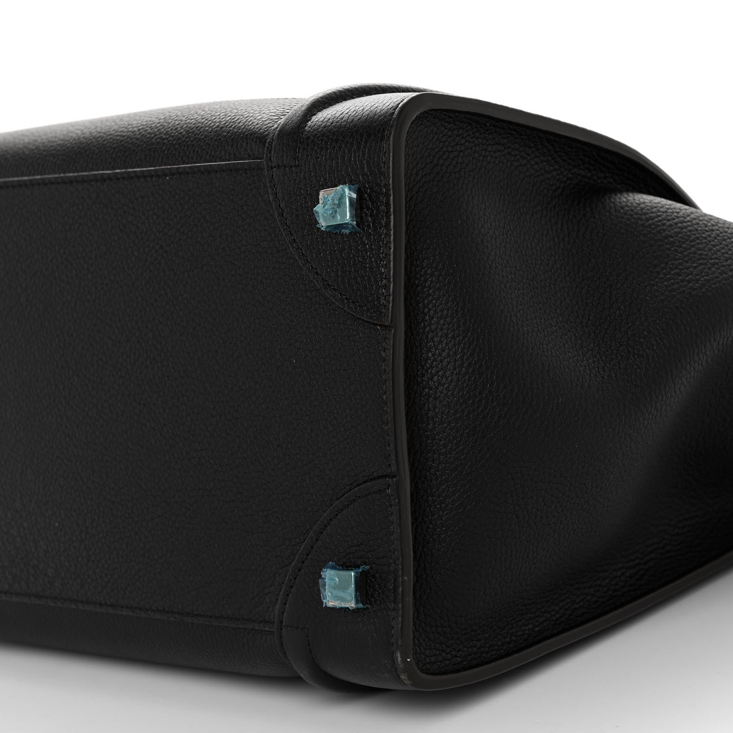 Celine Drummed Calfskin Mini Luggage Black 9 of 9