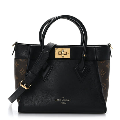 Louis Vuitton Calfskin Monogram On My Side PM Black 1 of 8