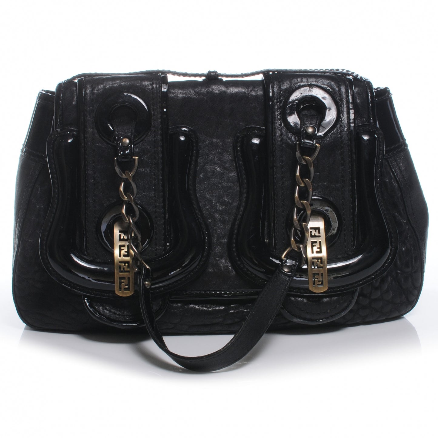 Nappa Patent B Bag Black