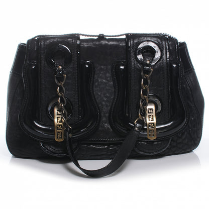 Fendi Nappa Patent B Bag Black 1 of 9