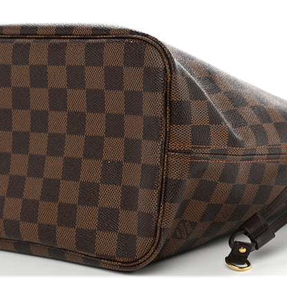 Louis Vuitton Damier Ebene Neo Neverfull MM Rose Ballerine 11 of 13