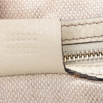 Gucci Pebbled Calfskin Large Soho Shoulder Bag Off White 9 of 15