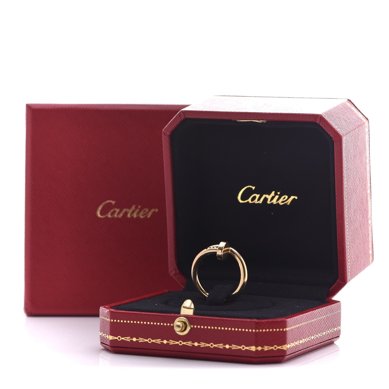 Cartier 18K Yellow Gold Juste Un Clou Ring 53 6.25 7 of 7