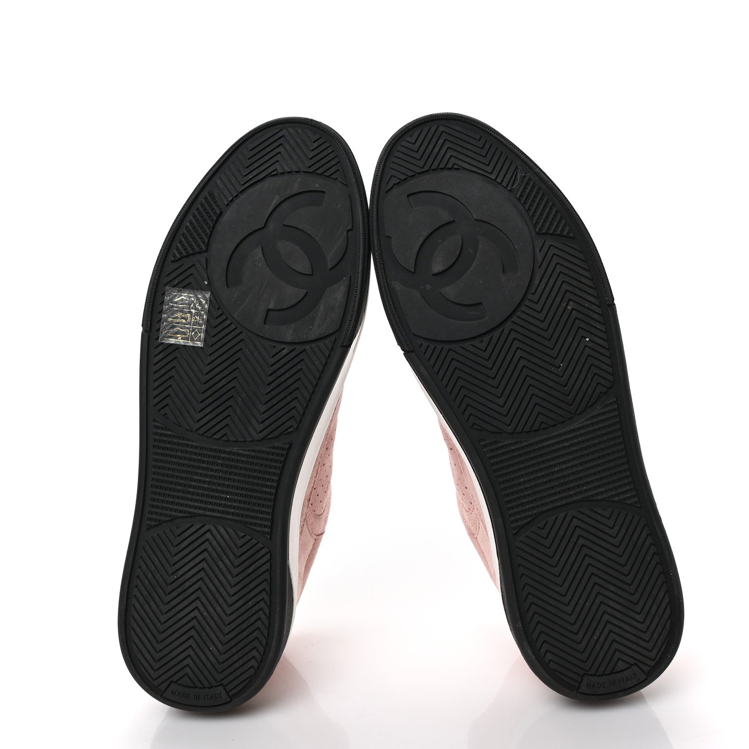 Chanel Suede Womens CC Sneakers 39 Pink 5 of 7