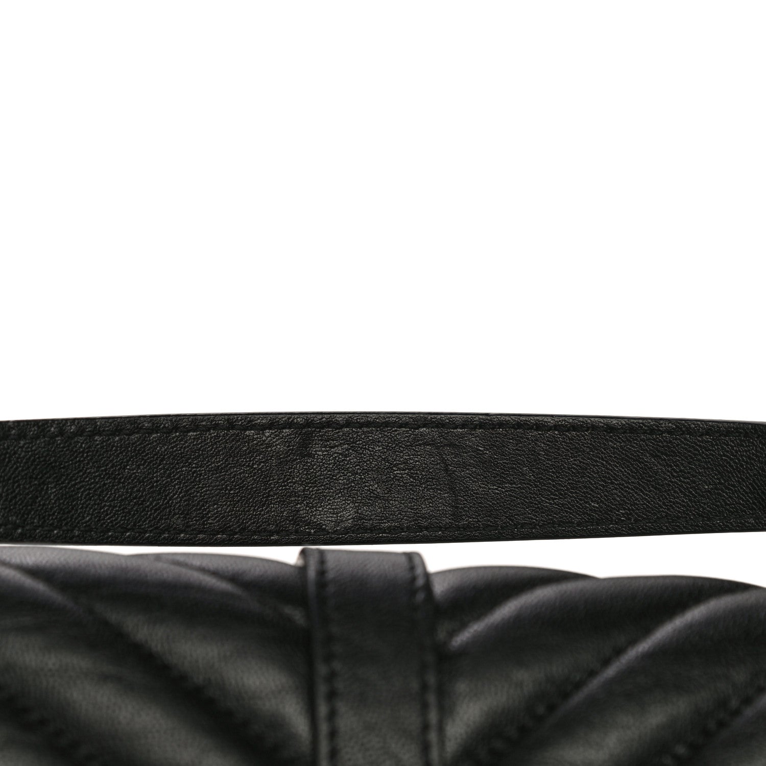 Saint Laurent Sheepskin Matelasse Chevron Monogram Medium College Bag Black 18 of 21