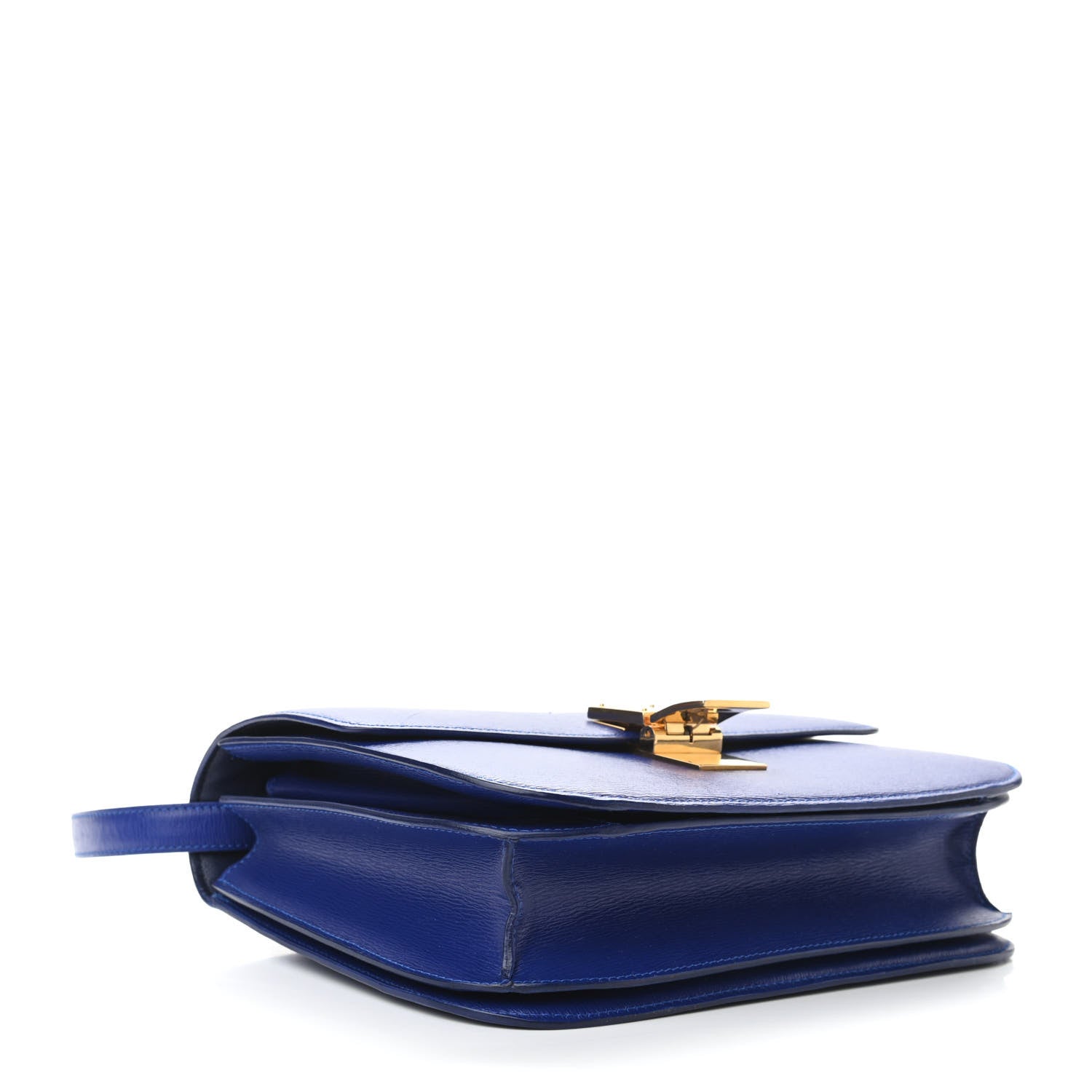 Celine Liege Calfskin Medium Classic Box Flap Bag Indigo 4 of 12