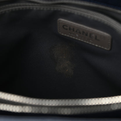 Chanel Caviar Quilted Grand Shopping Tote GST Dark Navy Blue 11 of 14