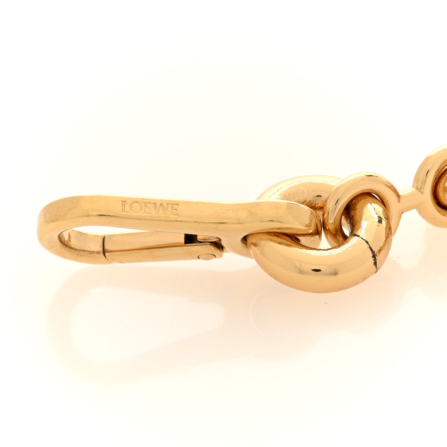 Loewe Brass Donut Chain Shoulder Strap Gold 3 of 3