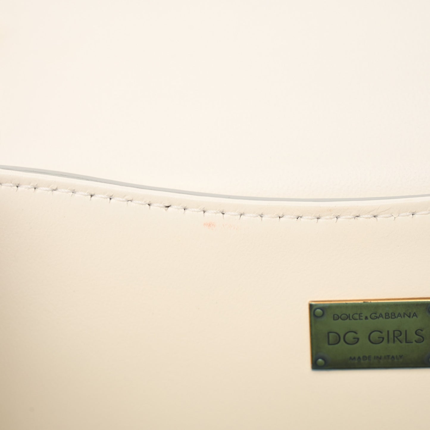 Nappa DG Girls Shoulder Bag White