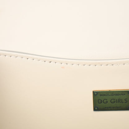 Dolce & Gabbana Nappa DG Girls Shoulder Bag White 10 of 22
