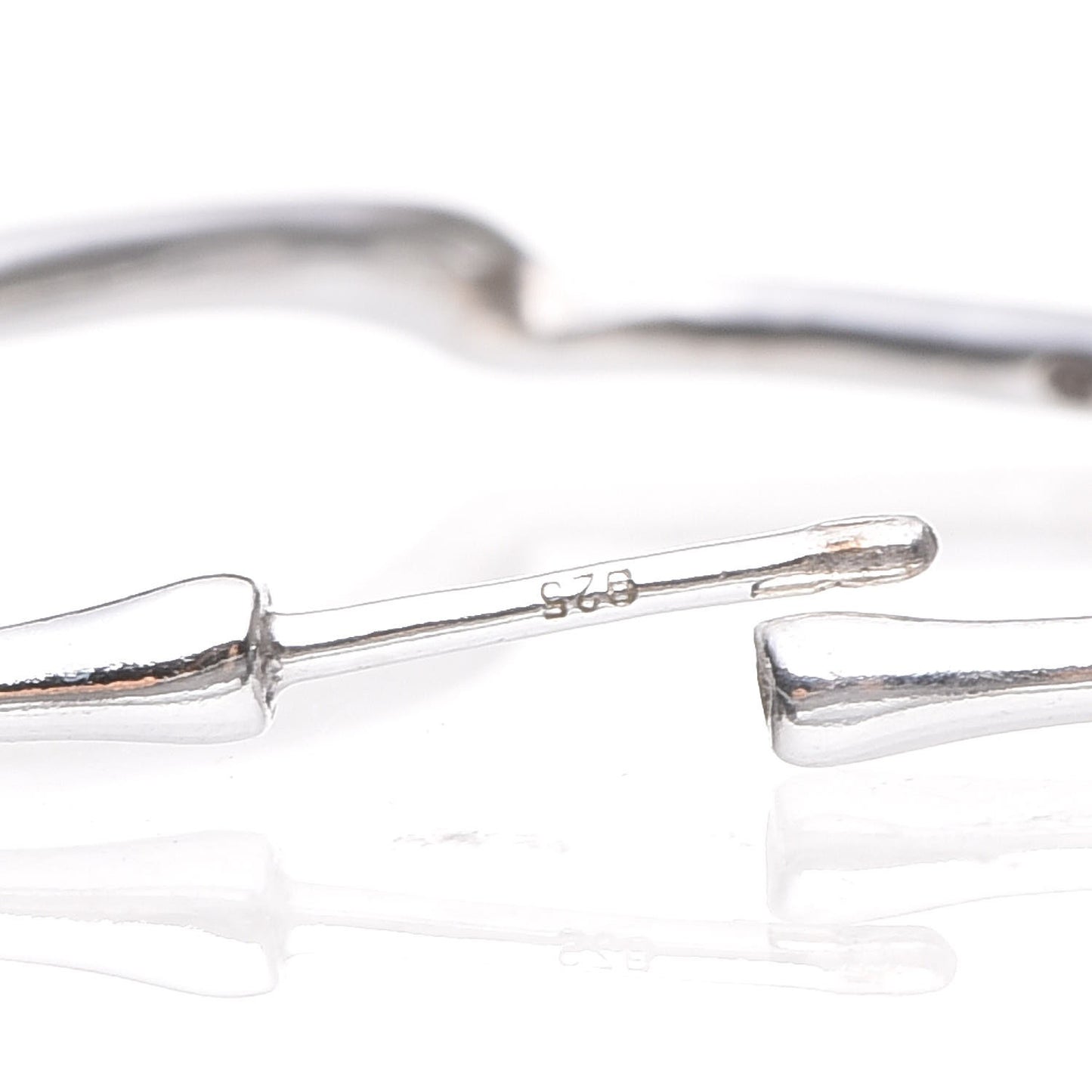 Sterling Silver Small Elsa Peretti Open Heart Hoop Earrings
