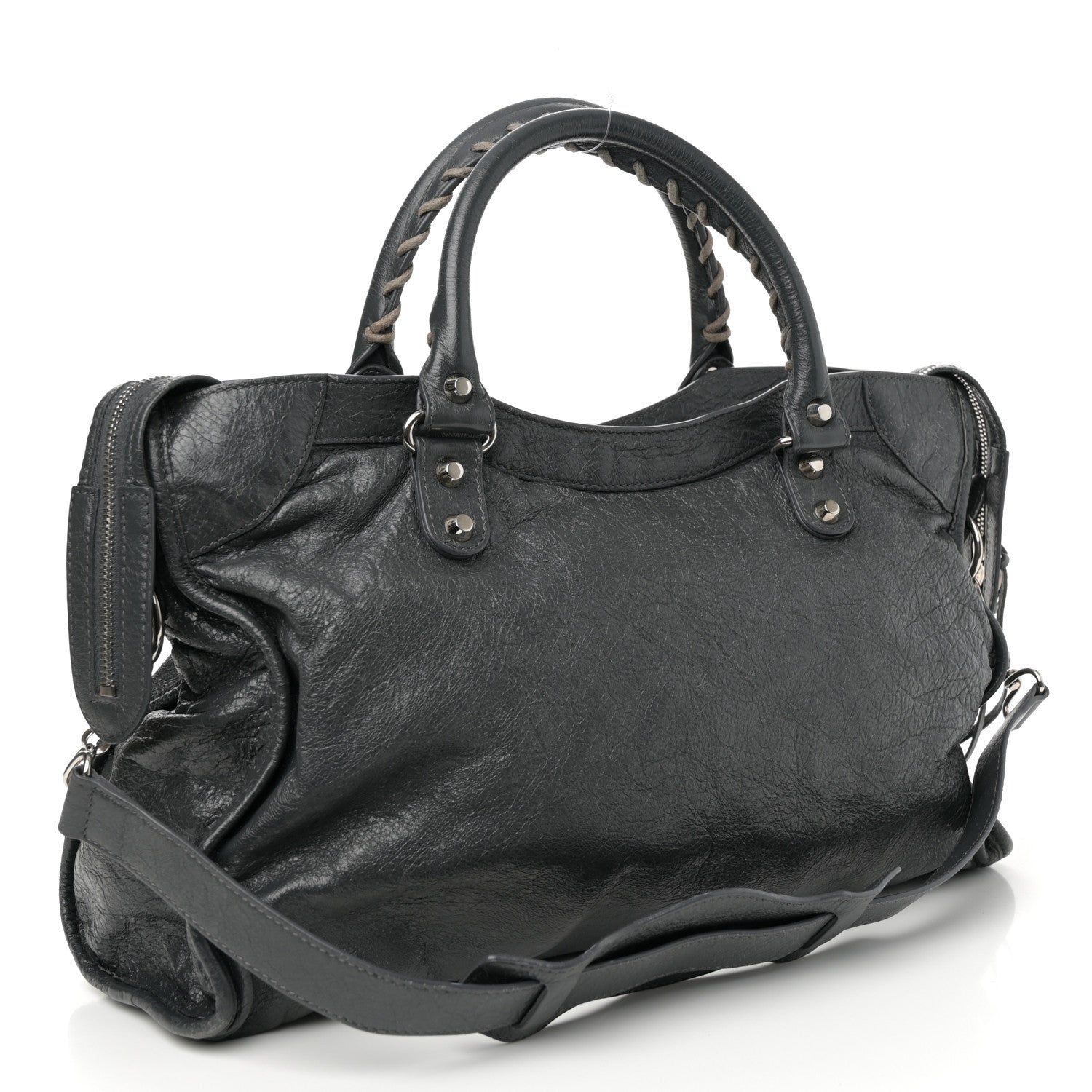 Balenciaga Agneau Classic Silver Hardware City Gris Fossile 4 of 11