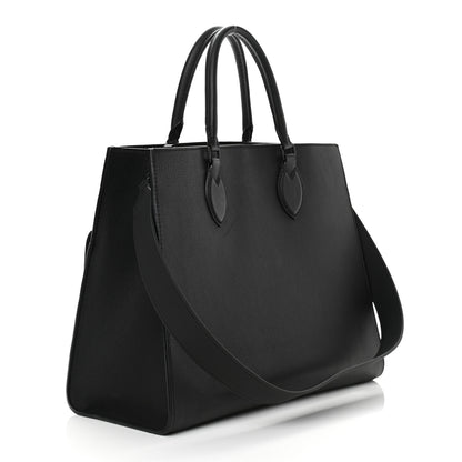 Louis Vuitton Soft Calfskin Lockme Tote MM Black 3 of 11
