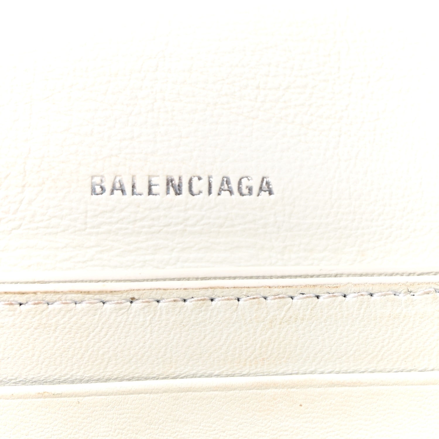 Balenciaga Crushed Calfskin Quilted XS Crush Chain Bag  Optic White 6 of 9