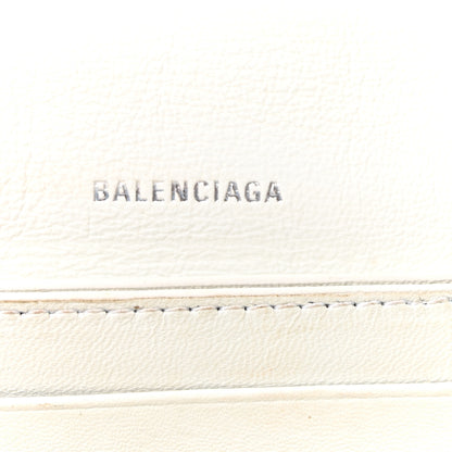 Balenciaga Crushed Calfskin Quilted XS Crush Chain Bag  Optic White 6 of 9