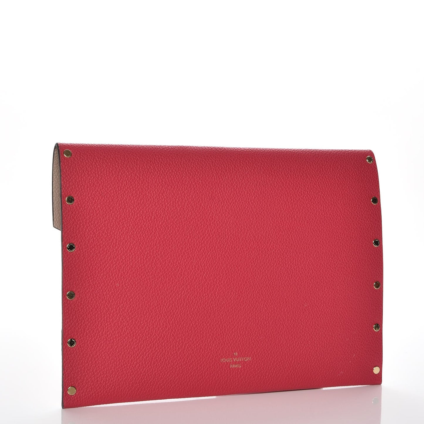 Cuir Rivets Enveloppe Fuchsia