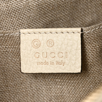 Gucci Monogram Dollar Calfskin Mini Bree Messenger Bag Beige Ebony Avoire 6 of 10