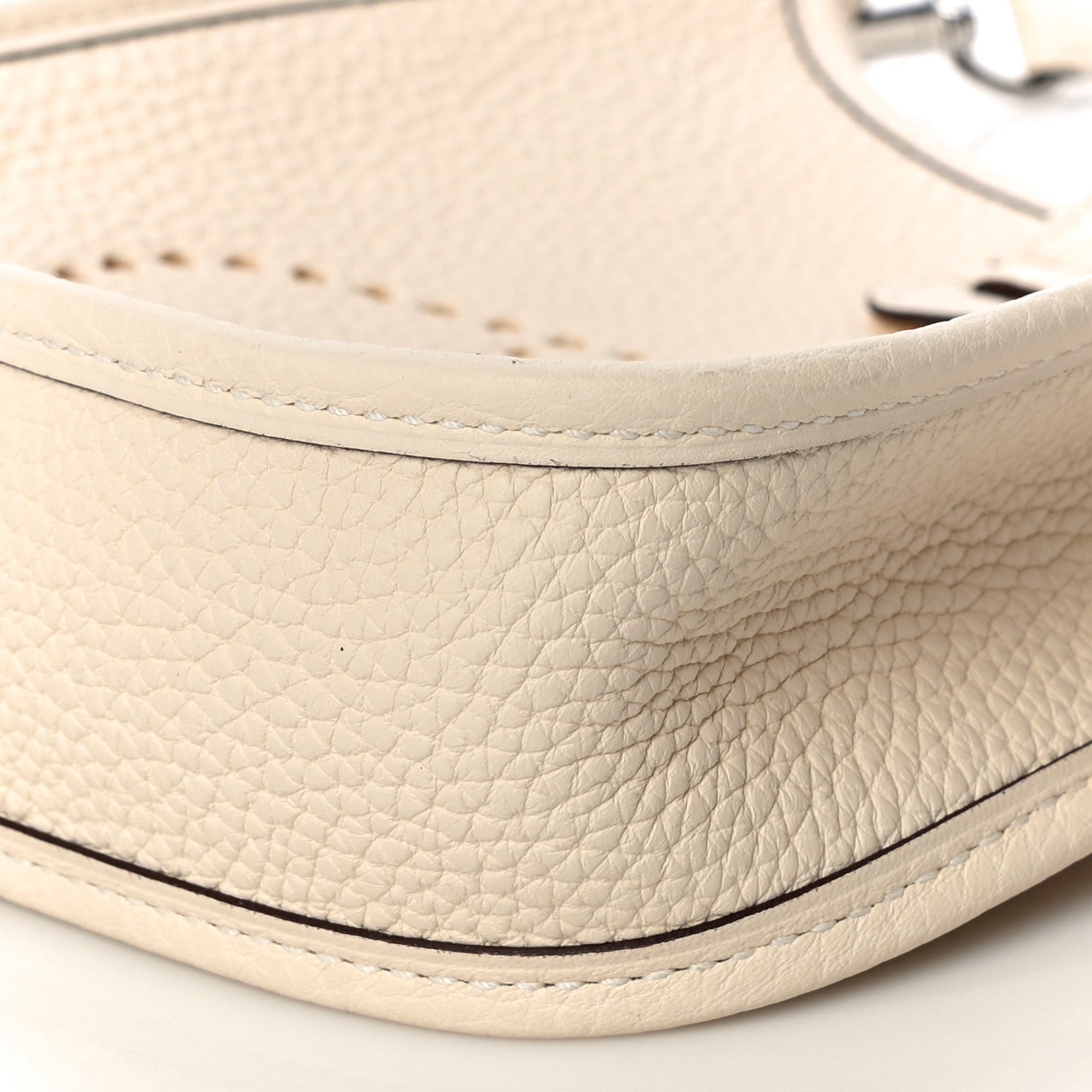 Hermes Taurillon Clemence Amazone Evelyne TPM Nata Craie 9 of 10