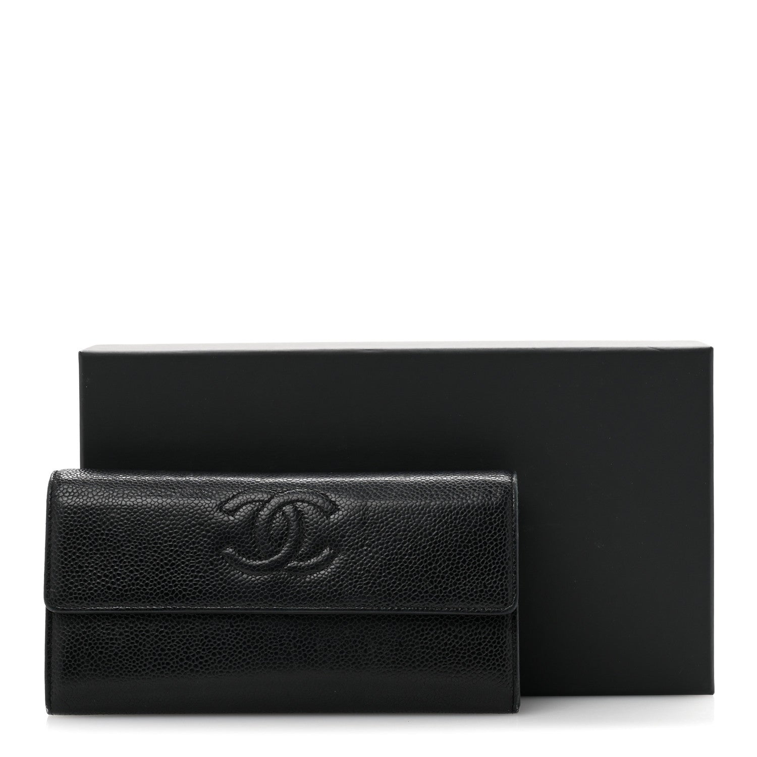 Chanel Caviar Timeless CC Large Gusset Flap Wallet Black 13 of 13