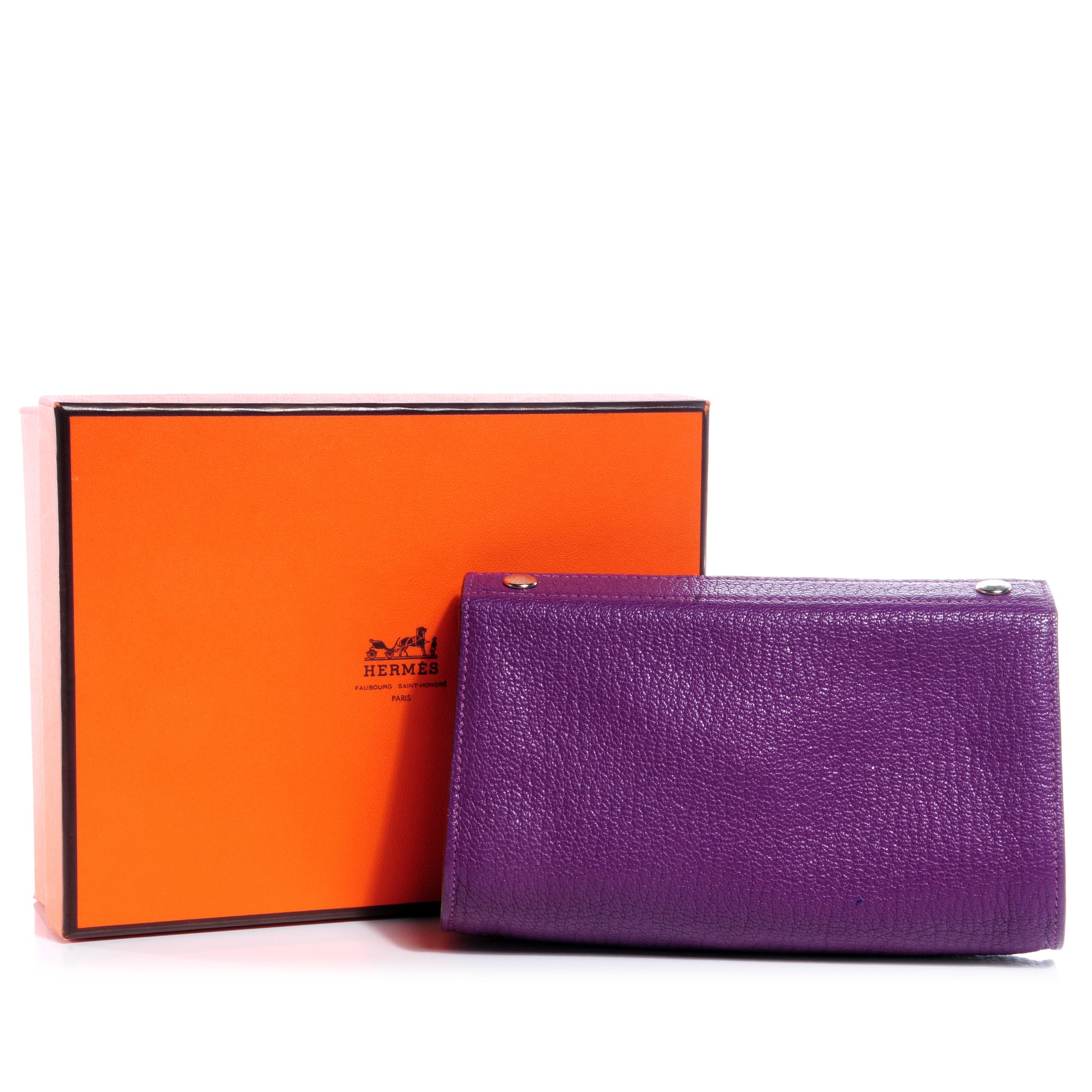 Hermes Chèvre Mysore Karo PM Violet 9 of 9