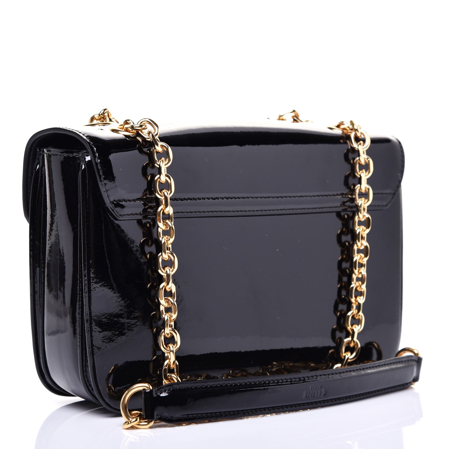 Celine Patent Calfskin Medium C Bag Black 3 of 12