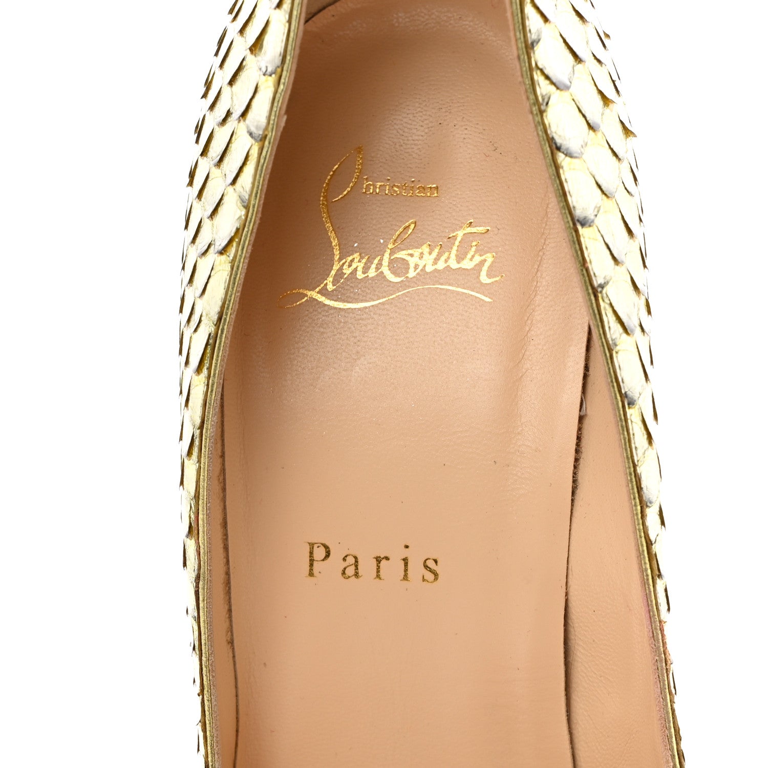 Christian Louboutin Python Armure Pigalle Follies 100 Pumps 38.5 Green 6 of 7