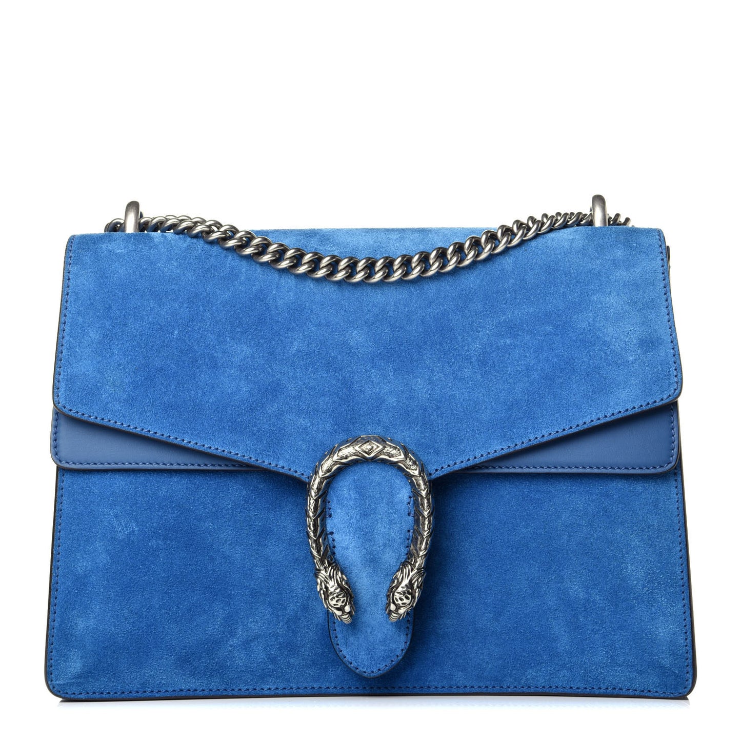 Suede Medium Dionysus Shoulder Bag Blue