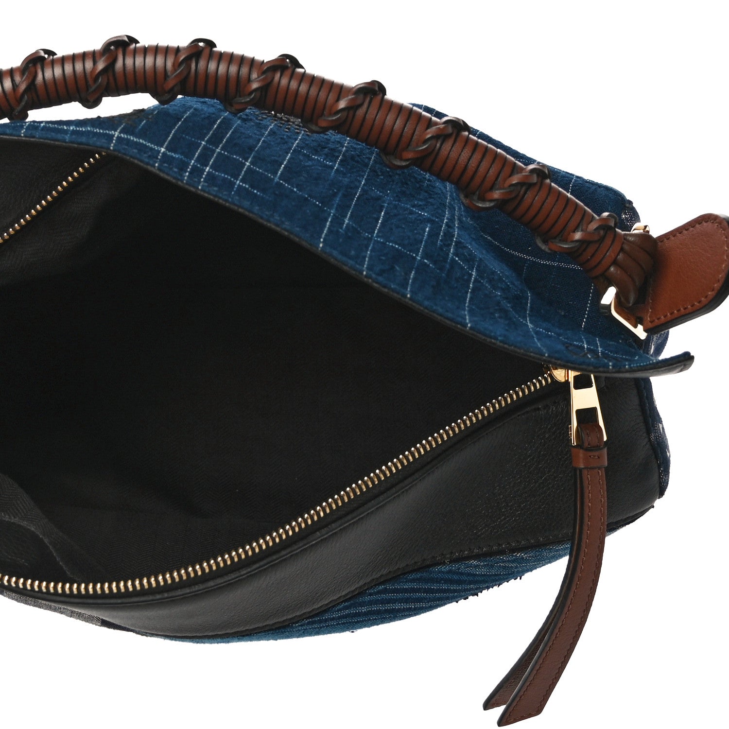 Loewe X SPIRITED AWAY Embroidered Denim Calfskin Puzzle Bag Blue Multicolor 5 of 9