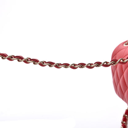Chanel Lambskin Quilted Mini Square Flap Red 8 of 10
