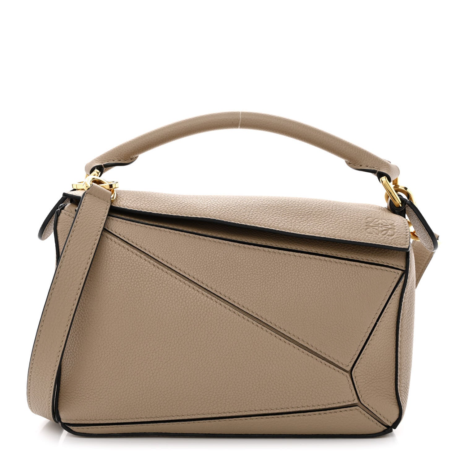 Loewe Grained Calfskin Small Puzzle Bag Sand 1 of 10