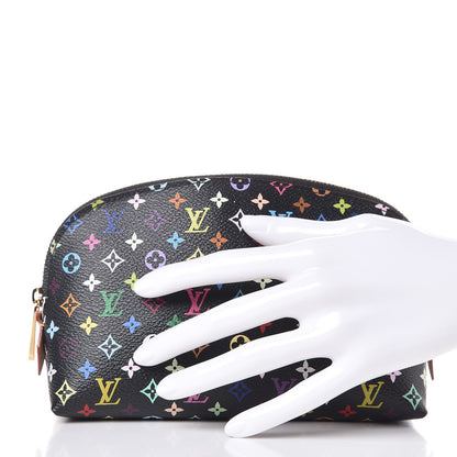 Louis Vuitton Monogram Multicolor Cosmetic Pouch Black Grenade 2 of 6