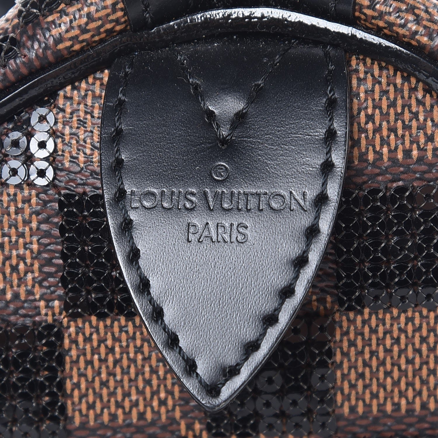 Louis Vuitton Damier Paillettes Speedy 30 Black 6 of 9
