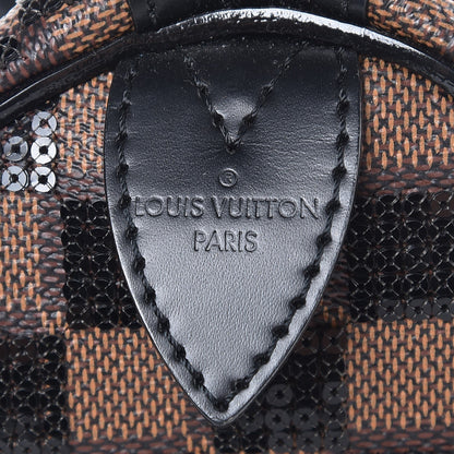 Louis Vuitton Damier Paillettes Speedy 30 Black 6 of 9