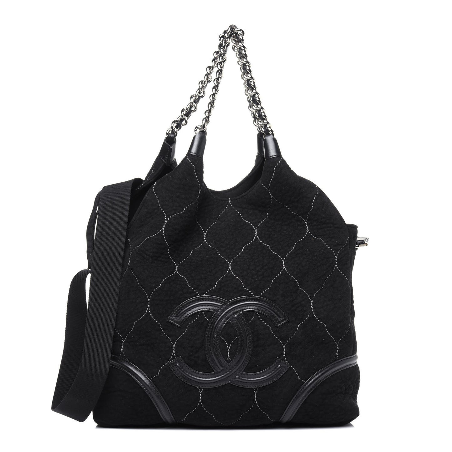 Microsuede Quilted Rodeo Drive Hobo Black