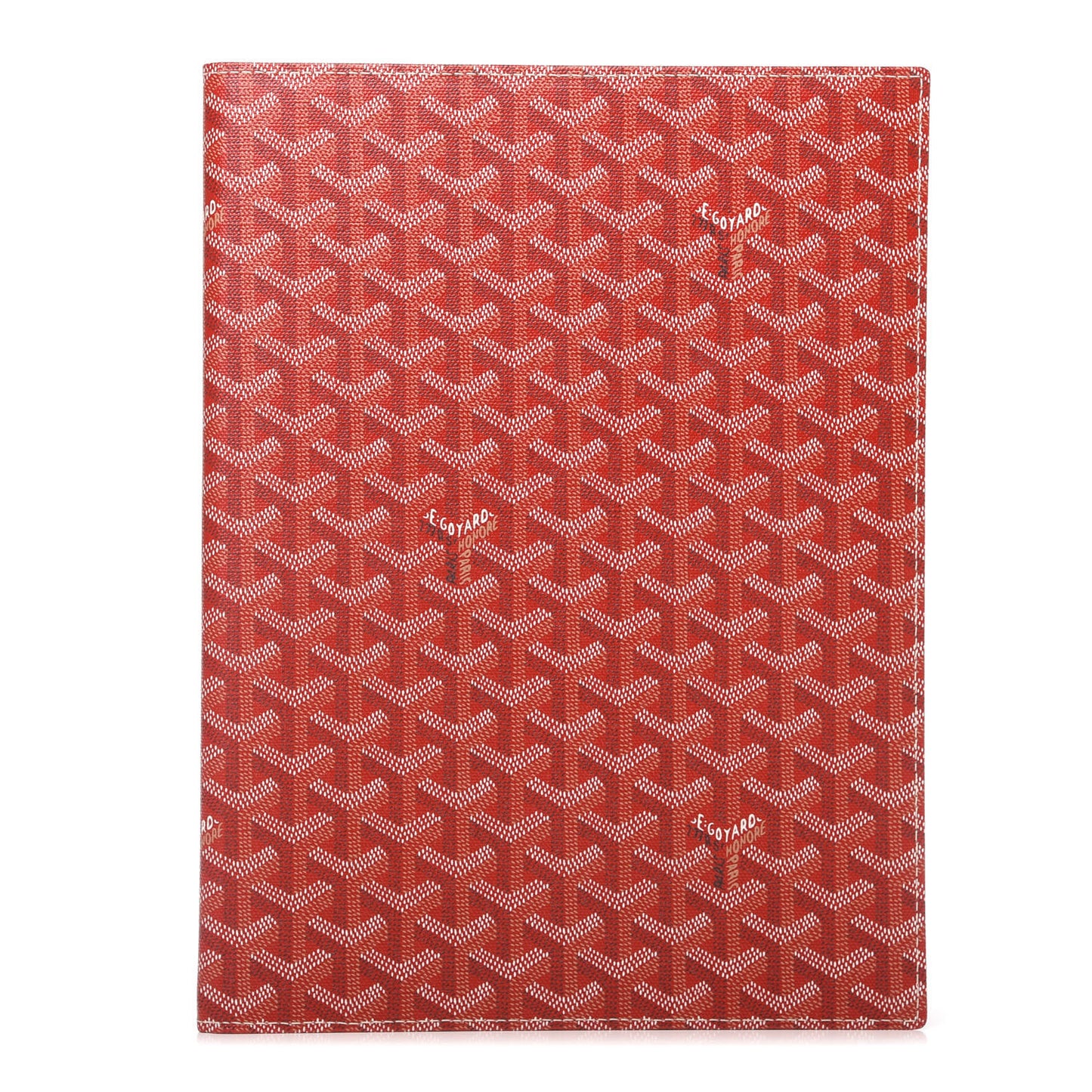 Goyardine Agenda Cover Red