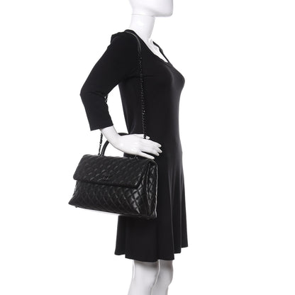Chanel Caviar Quilted Medium Coco Handle Flap So Black 2 of 13