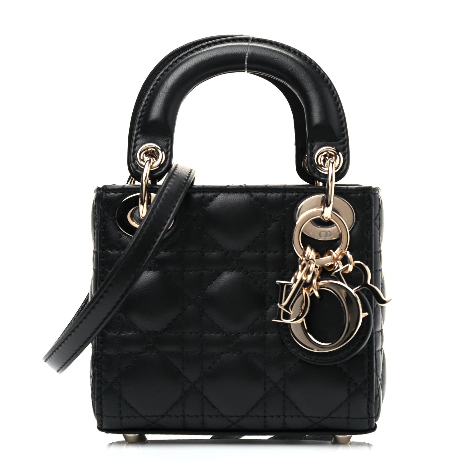 Christian Dior Lambskin Cannage Micro Lady Dior Black 1 of 4