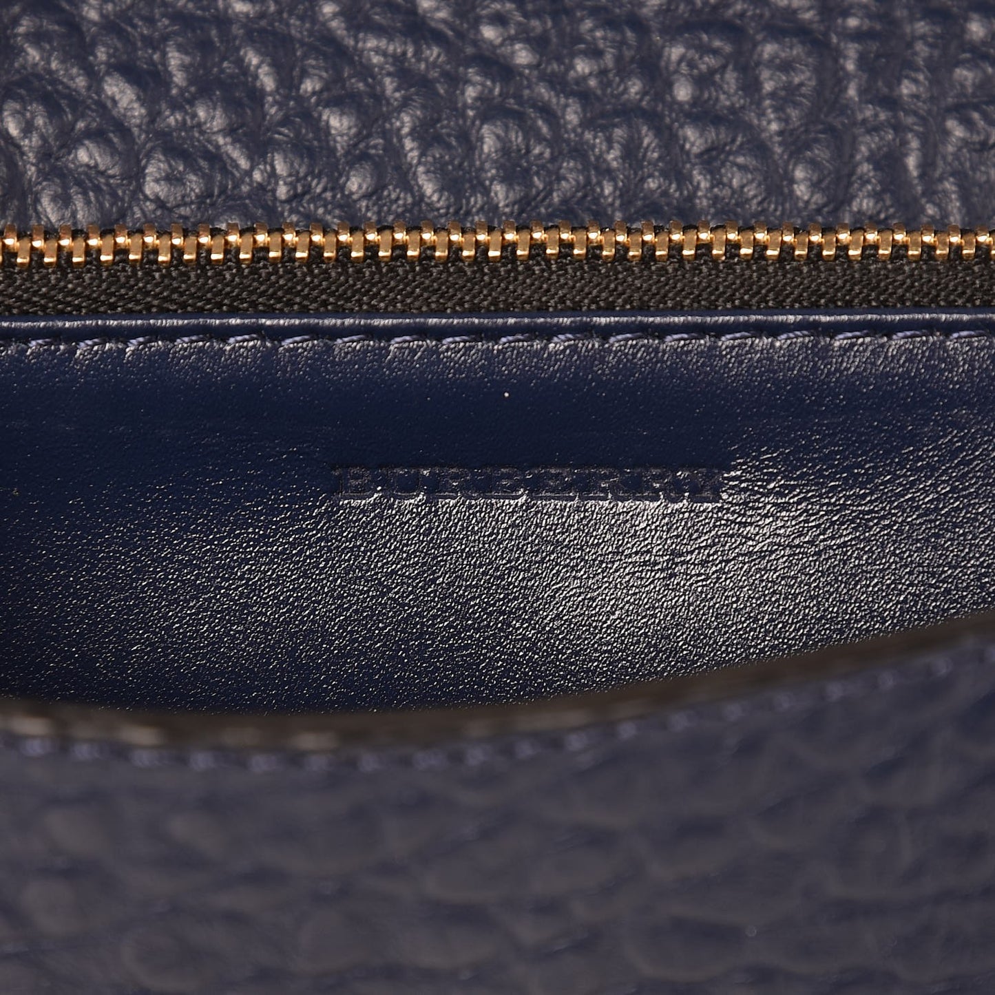 Signature Grain Small Madison Chain Clutch Blue