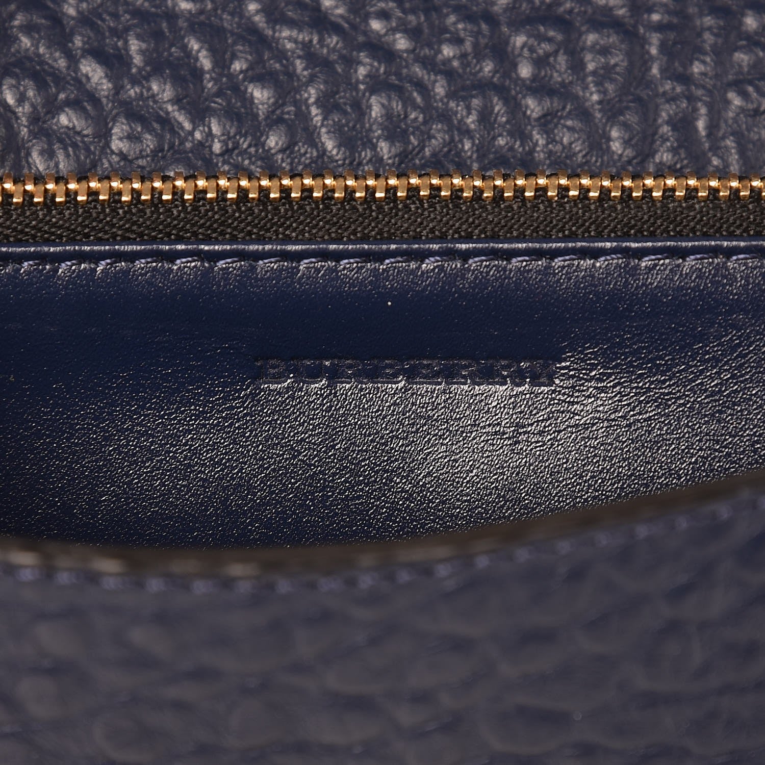 Burberry Signature Grain Small Madison Chain Clutch Blue 6 of 6