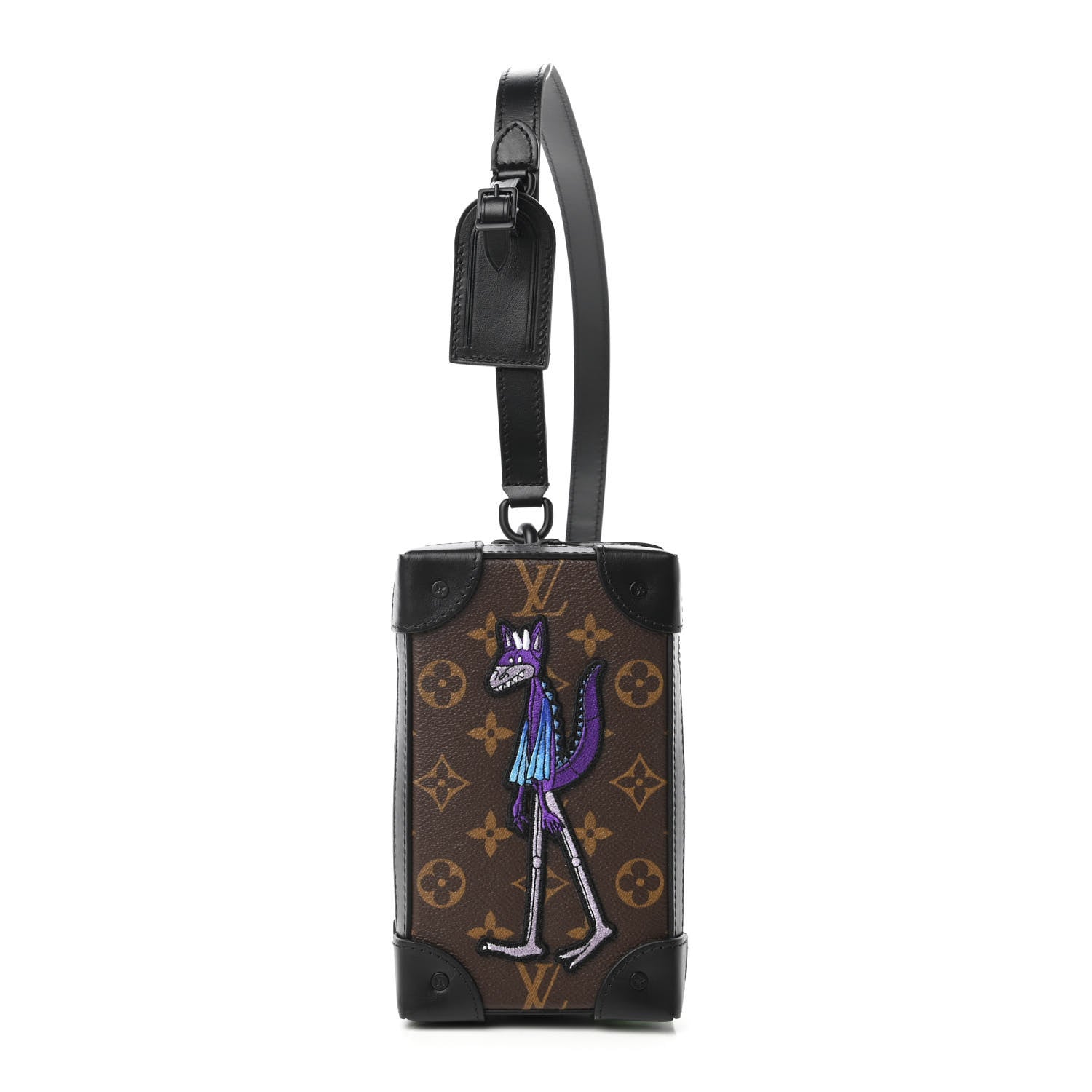 Louis Vuitton Monogram Embroidered Cartoon LV Friends Soft Trunk Phone Box 1 of 9