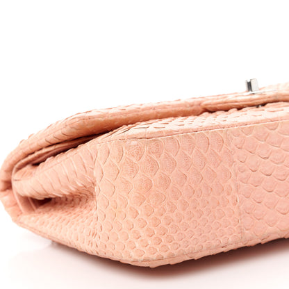Chanel Snakeskin Medium Double Flap Pink 10 of 11