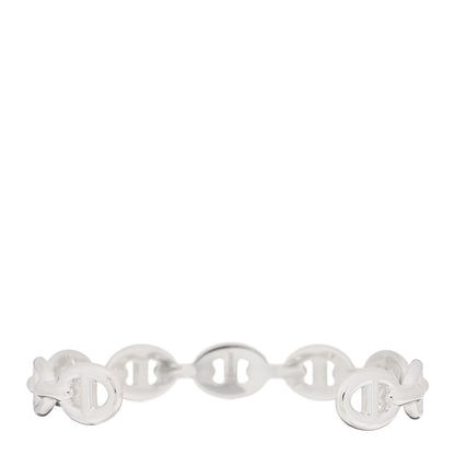 Hermes Sterling Silver MM Chaine d'Ancre Enchainee Cuff Bracelet SH 2 of 4