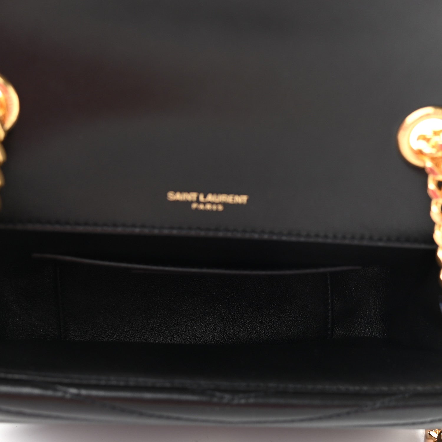 Saint Laurent Lambskin Matelasse Chevron Monogram Small Sulpice Bag Black 5 of 11