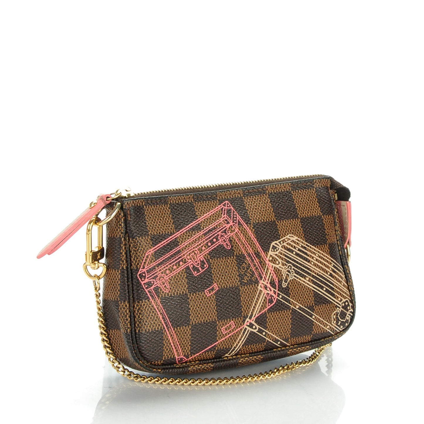 Damier Ebene 2014 Christmas Animation Mini Pochette Accessories