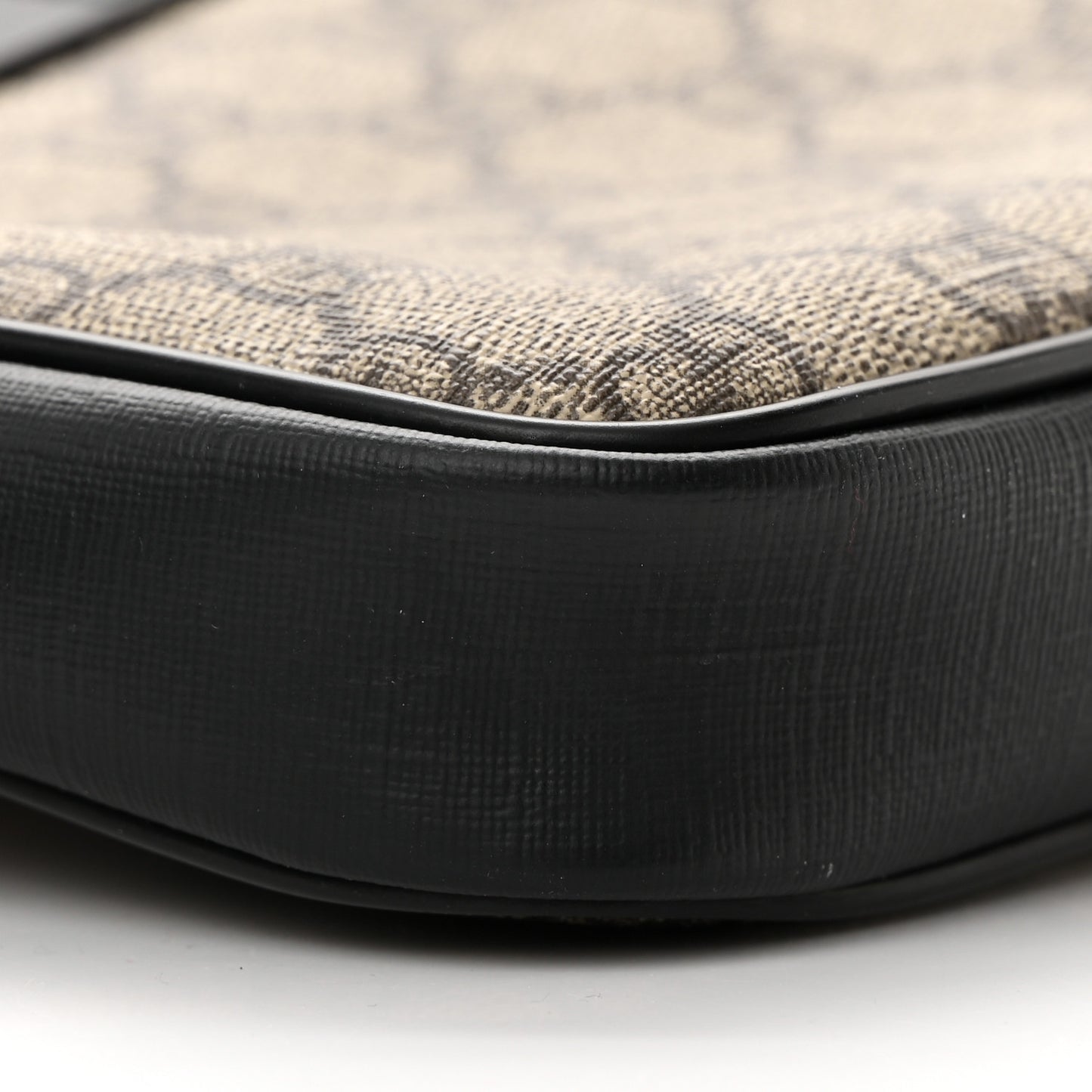 GG Supreme Monogram Web Belt Bag Black