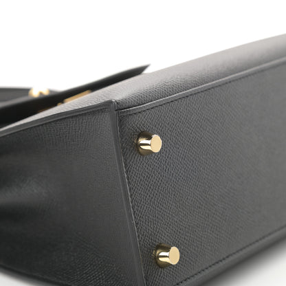 Hermes Epsom Kelly Sellier 25 Black 8 of 39