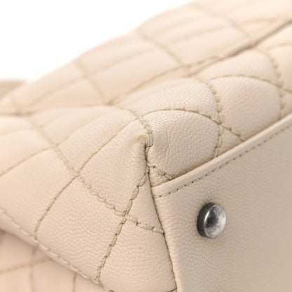 Chanel Caviar Quilted Mini Coco Handle Flap Beige 9 of 11