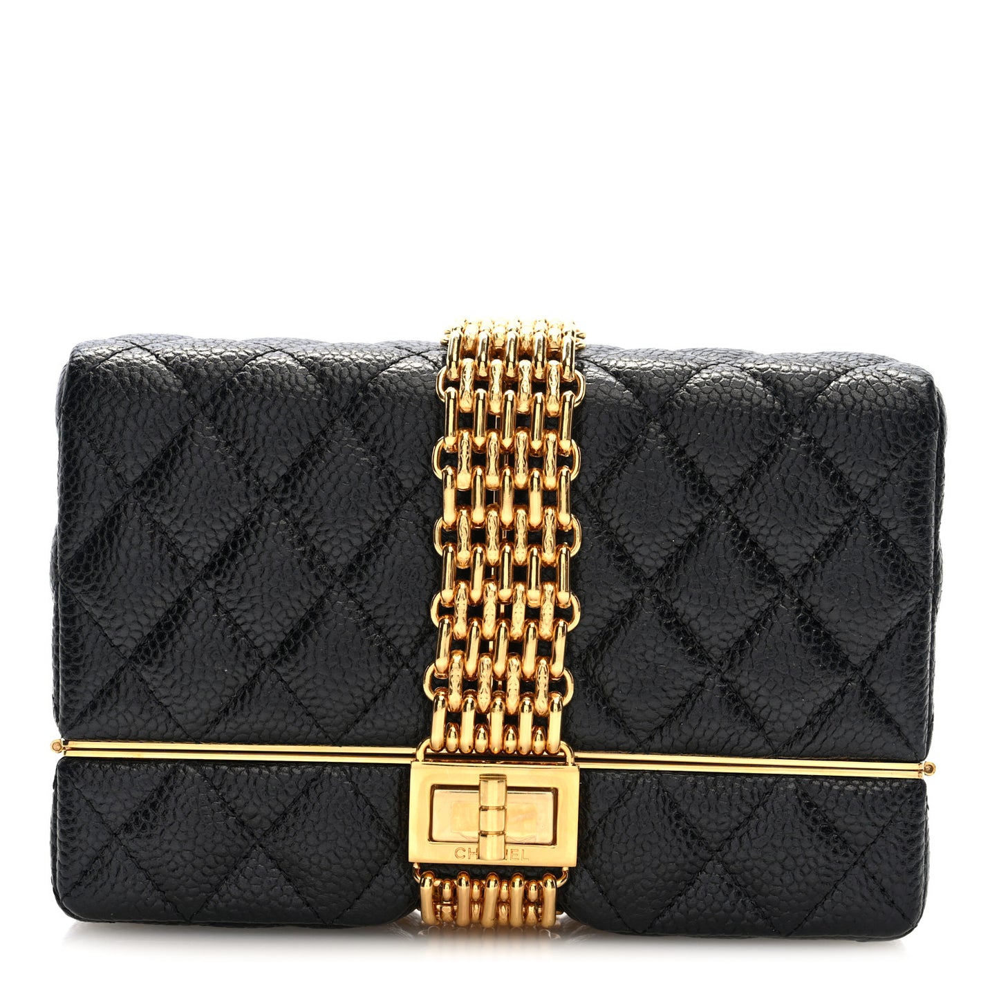 Caviar Quilted Reissue Lipstick Case Black